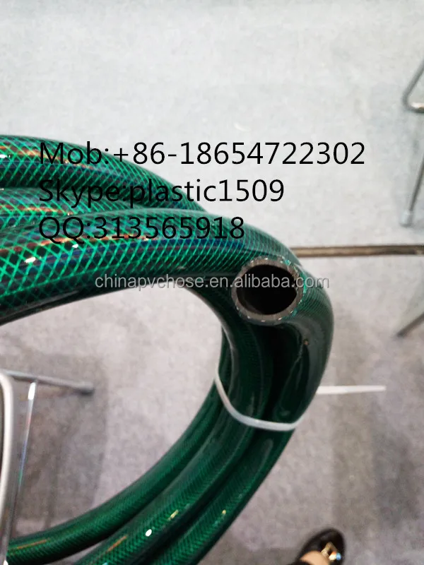 
PVC Clear Hose Garden Nylon Braided Hose PVC Fiber Braided Reinforced Hose 