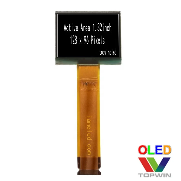 1.32' inch 1.3' 1.3inch oled panel 128x96 dots 16 pin white color connector display panel VG-2896GSWEG01 with SPI Interface
