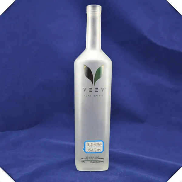 Super Flint Top Grade Gin Vodka 750ml Square Glass Bottle