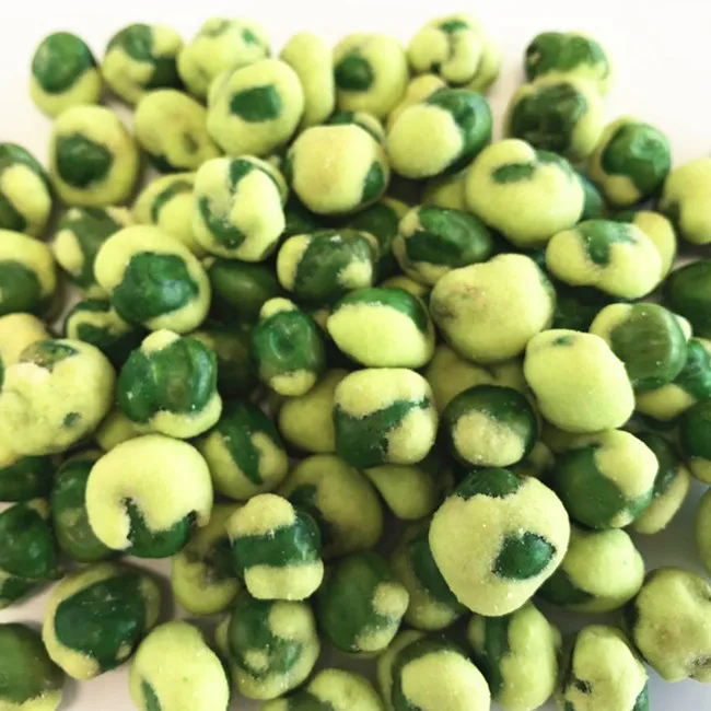Full nutrition food snacks Yellow wasabi Green peas promotion price