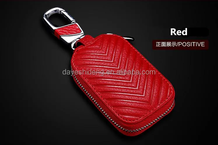 2016 New leather car key wallet case for Audi Buick Cadillac key