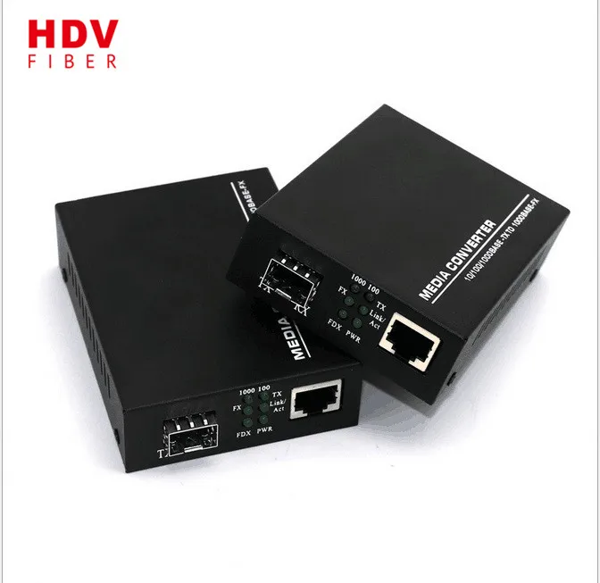 High Quality 1000M Media Converter 20km Fiber Optic Compatible Huawei Media Converter Price