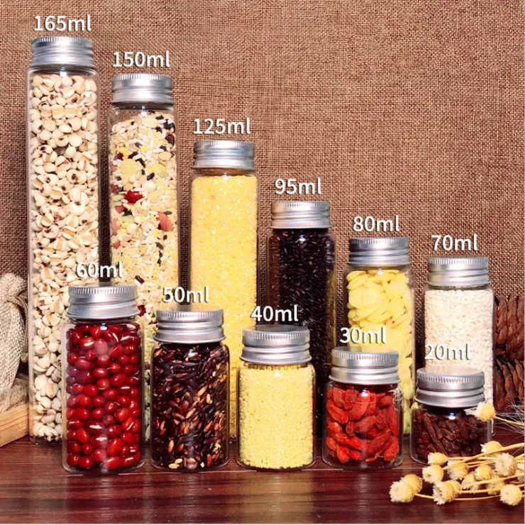 wholesale price available different sizes mini glass bottles with cork lid glass bottle with cork lid
