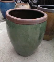 
large outdoor landscape hand glazed ceramic plant pots 