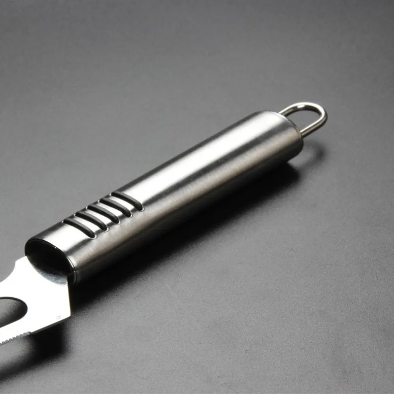 Multifunction Cheese Knife With Forked Tip Serrated Kitchen Cooking Tools Stainless Steel Cheese Butter Pizza Cutter