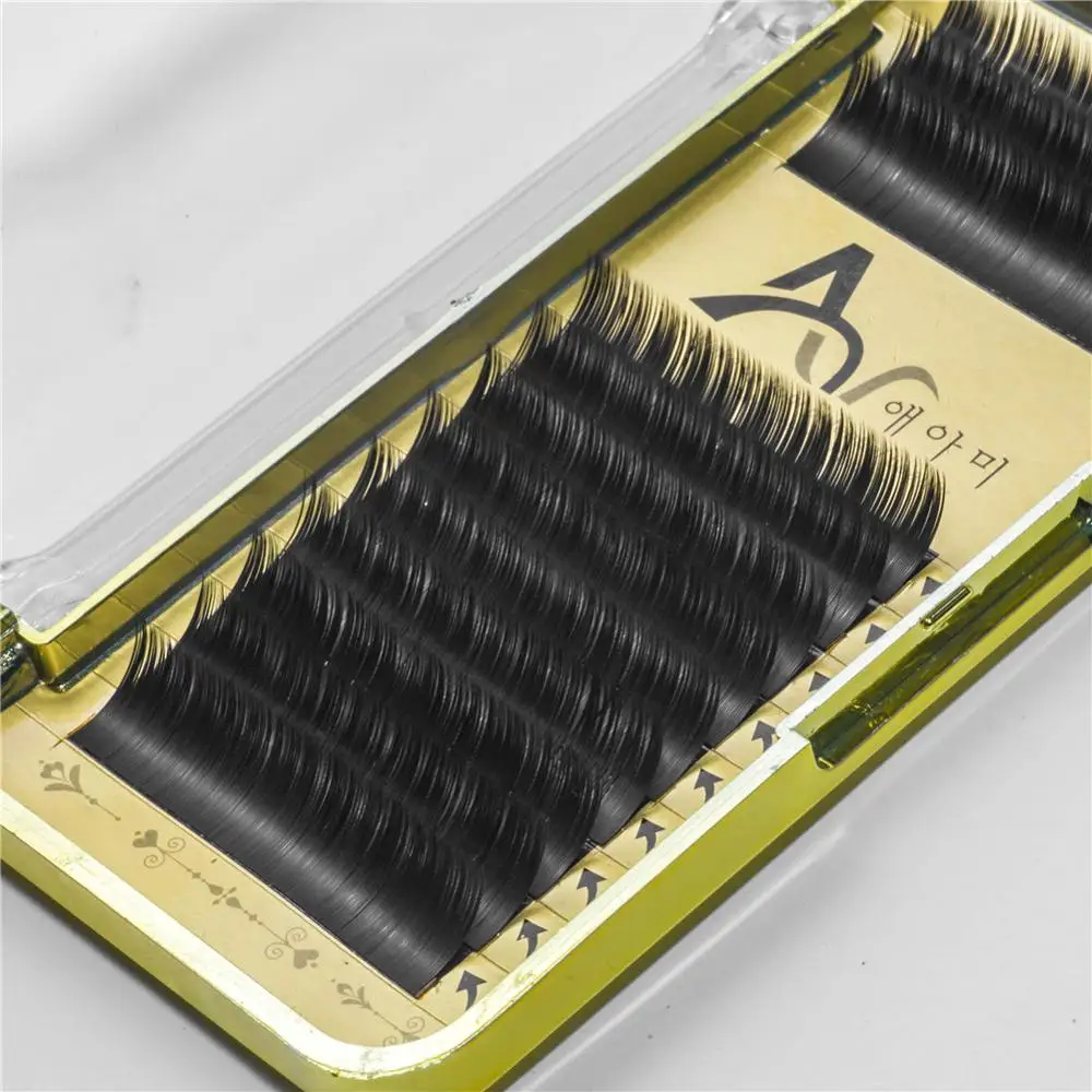 Extension Silk Neicha 3d Human Hair Primer Organizer 0.07 Box Eyepad Rose Gold Eyelash Packaging