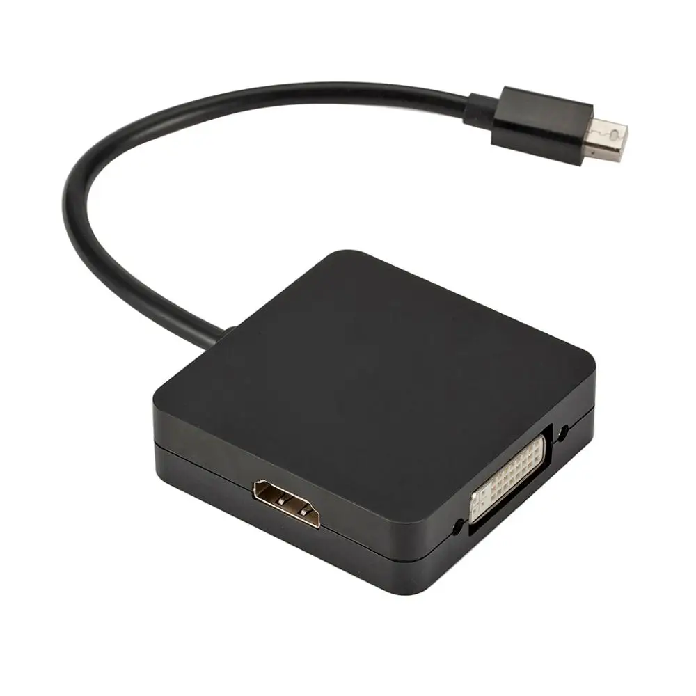 3 в 1Mini Display Port DP к DVI VGA HDMI кабель адаптера