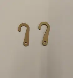 biodegradable recycled Z  U shape paper packaging hook for socks