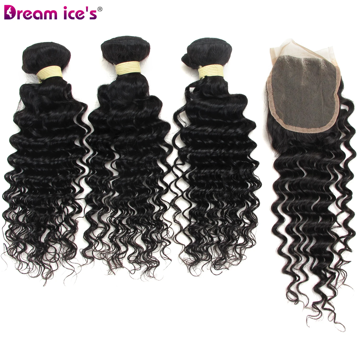 
2019 best selling jerry kinky curl 100% brazilian virgin remy human hair 3 weft bundles with closure 8