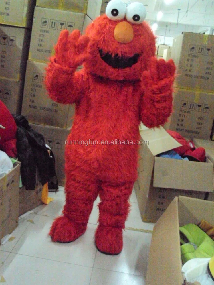Running Fun CE best design elmo adult mascot costume, red elmo monster mascot costume for sale