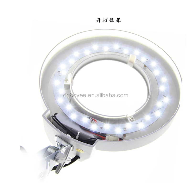 Светлое белое стекло/Голубое увеличительное стекло от/LT-86A LED/флуоресцентная настольная Лупа с зажимом лампа увеличением