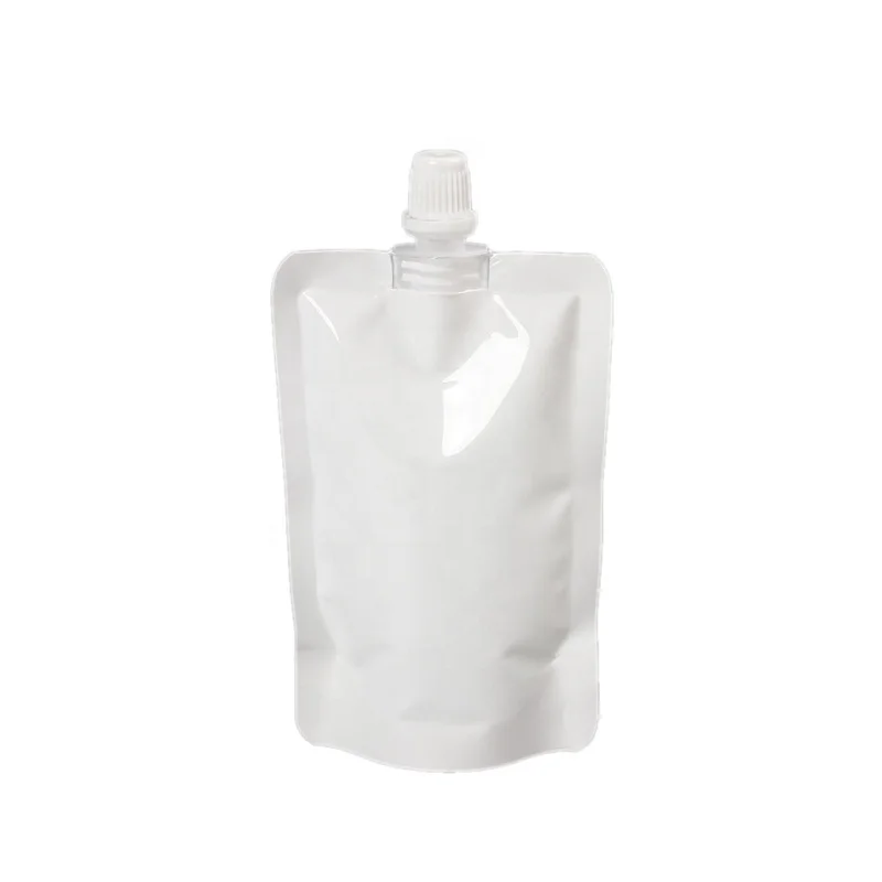 100ML White Spout Pouch Shampoo Pouch Detergent Liquid Packaging bag