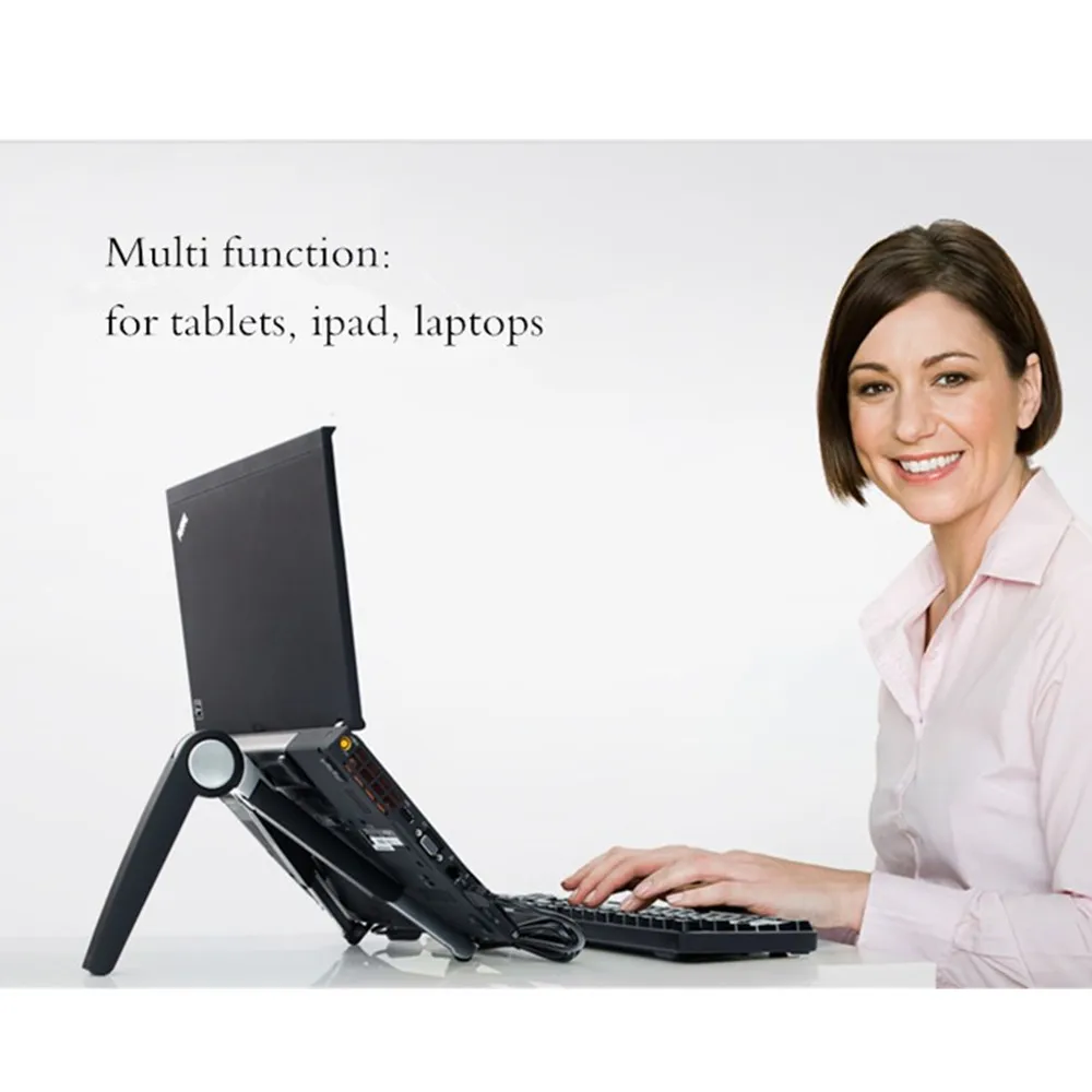 2023 hot office gift set promotional folding tablet laptop flexible stand for ipad macbook