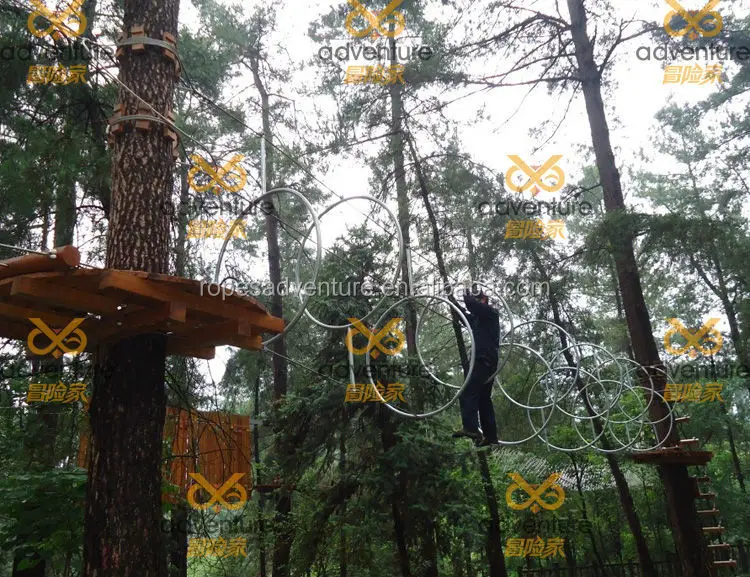 outdoor forest rope course adventure attractions in China
