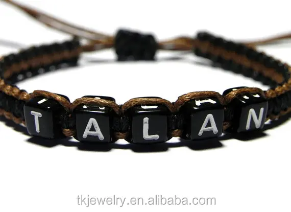 Fashion Personalized Name Bracelet for Beads Bracelet Custom Couple Jewelry for Gift