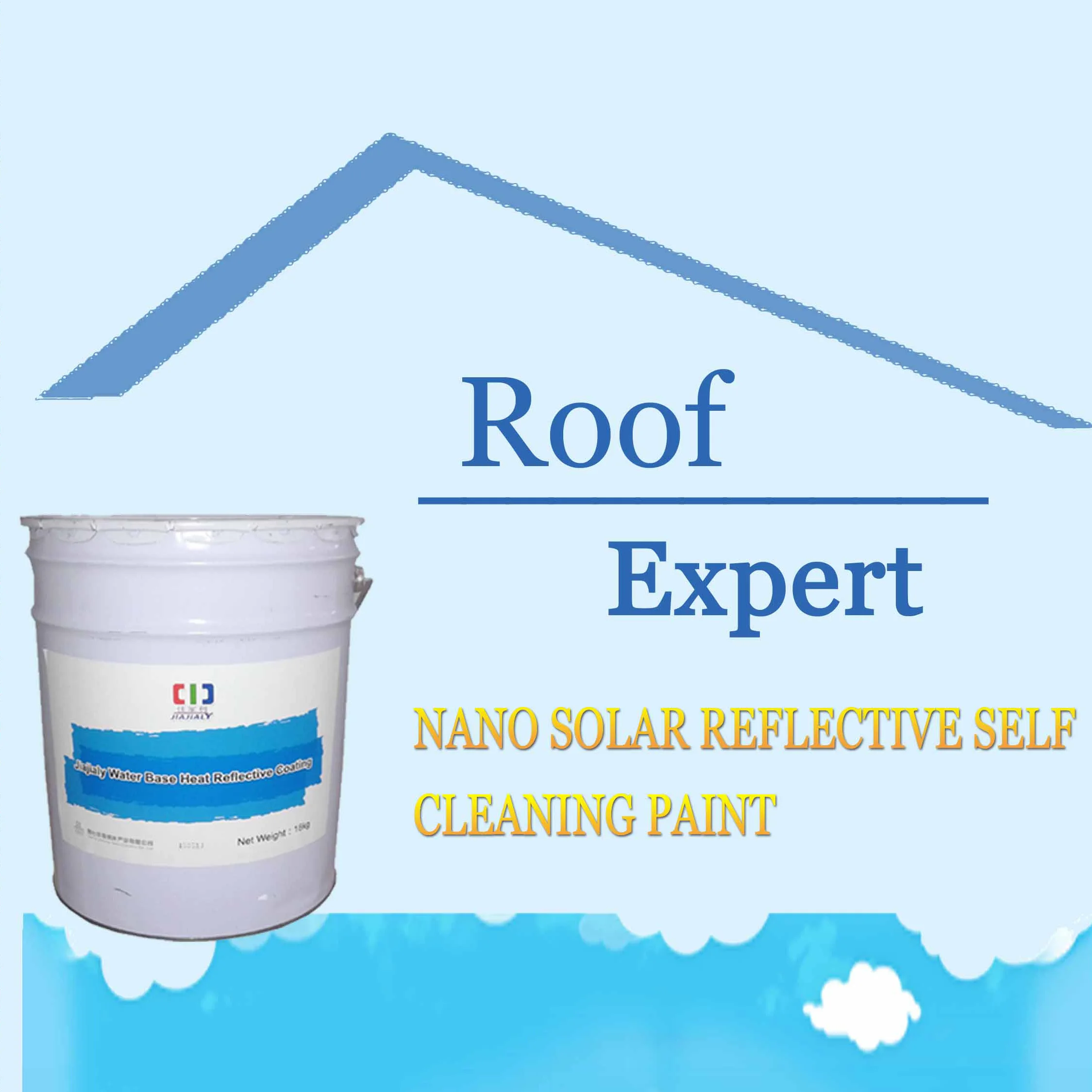 Nano Ceramic Solar Heat Reflective Coating Thermal Insulation White Wall Paint