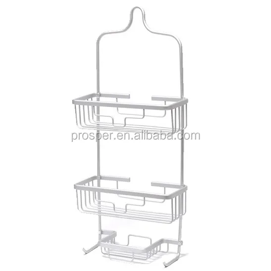 Never rusting aluminum three layers bathroom rack