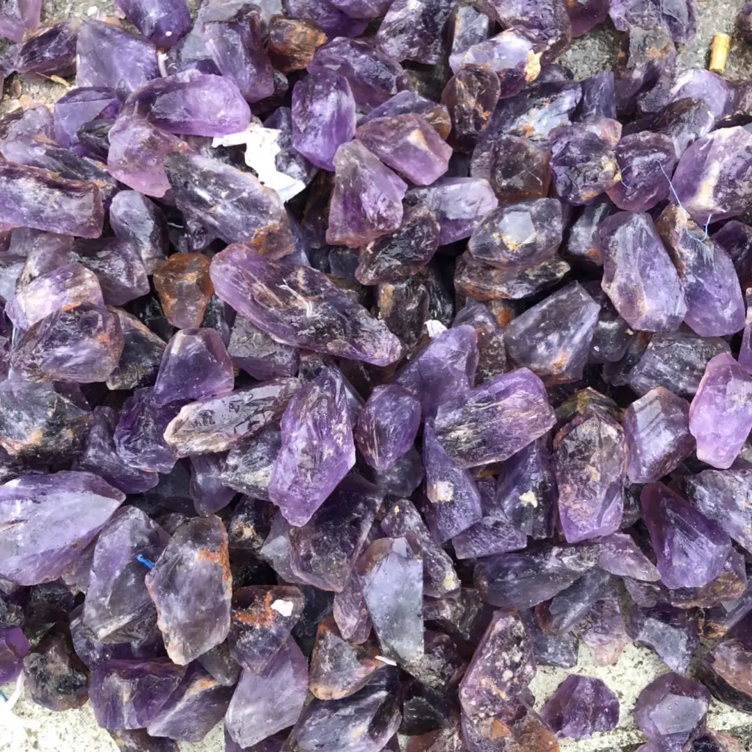 Wholesale Natural Rough Raw Amethyst  Quartz Crystal Healing Stones Rough amethyst