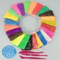 24 Colors Pearls Foam Play Doh Modeling Clay Magic Plasticine Fimo Polymer Clay Playdough Children s