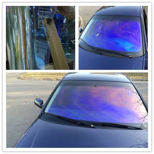 хамелеон тонировка окон солнечный фильм стекла автомобиля защиты