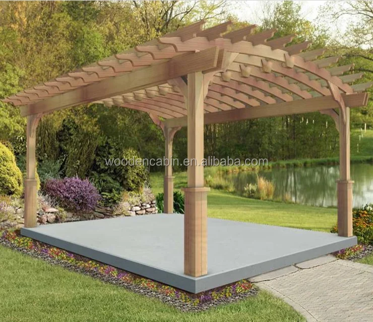 Best sell wooden shade pergola gazebo with cheap price
