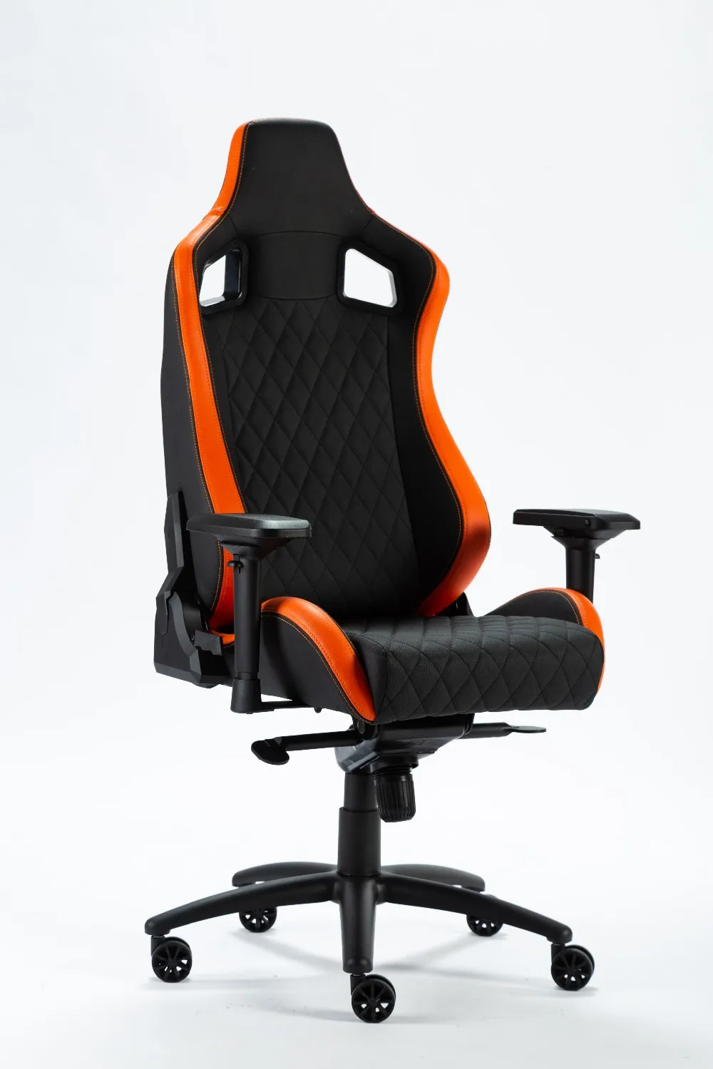 Game Computer Office Chairs Racing Seat Black and orange PVC Gaming Chair
