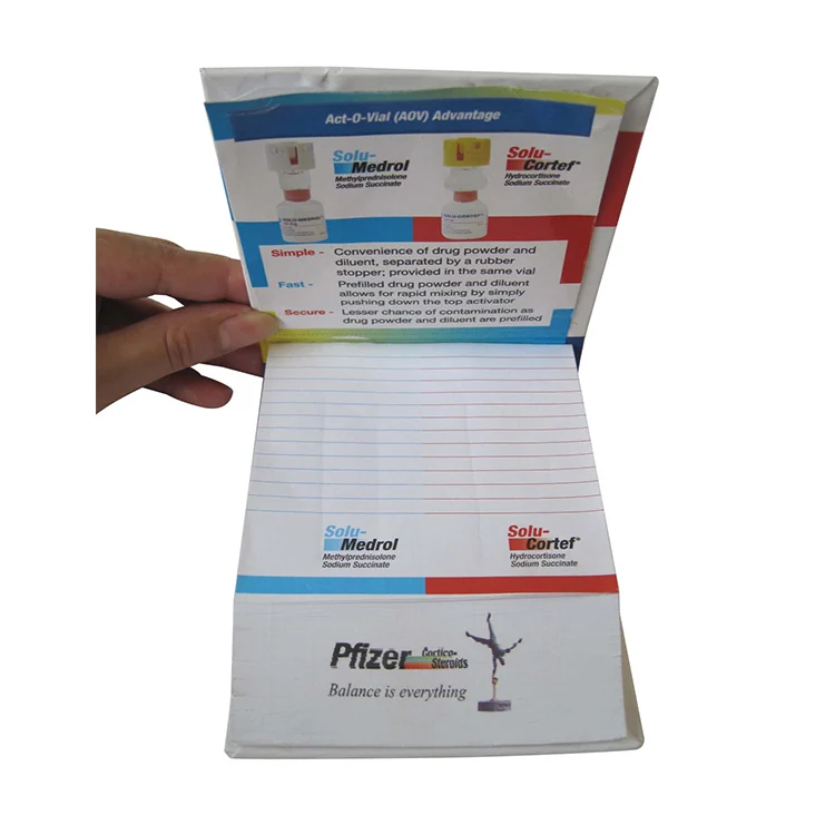 Factory customized doctor notebook medical memo pad