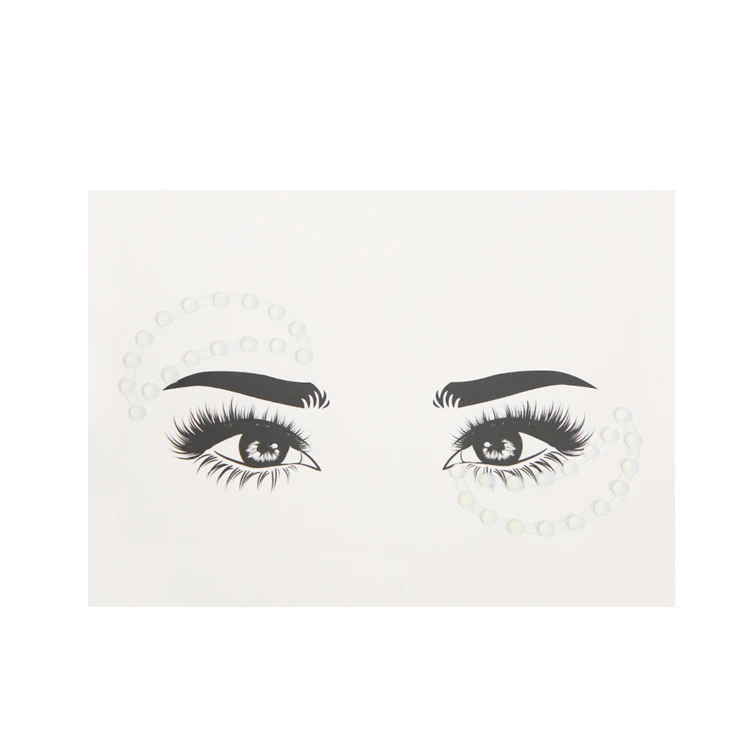 Wholesale Custom Face Rhinestone Eye Body Gem Jewel Art Crystal Eye Stickers