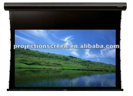 синхронный двигатель элегантный задний роскошные ткани вкладке- напряженность проекционный экран для глобальных клиентов