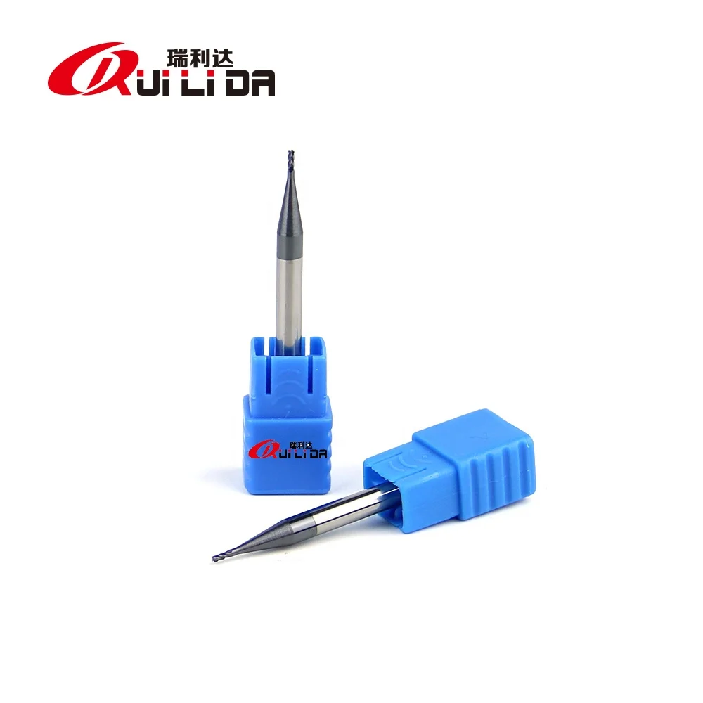 Manufacturer RLD HRC50 cnc tungsten carbide flat end mill fresas 4 flutes 2x50mm cnc machine milling cutter