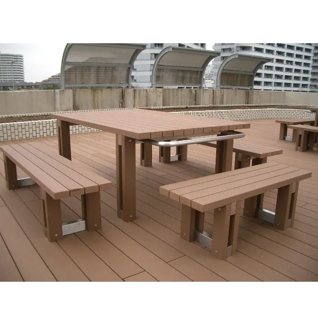 
WPC Wood Plastic Composite Multipurpose Table Cafe / Dinner Table Wood Conference Table 