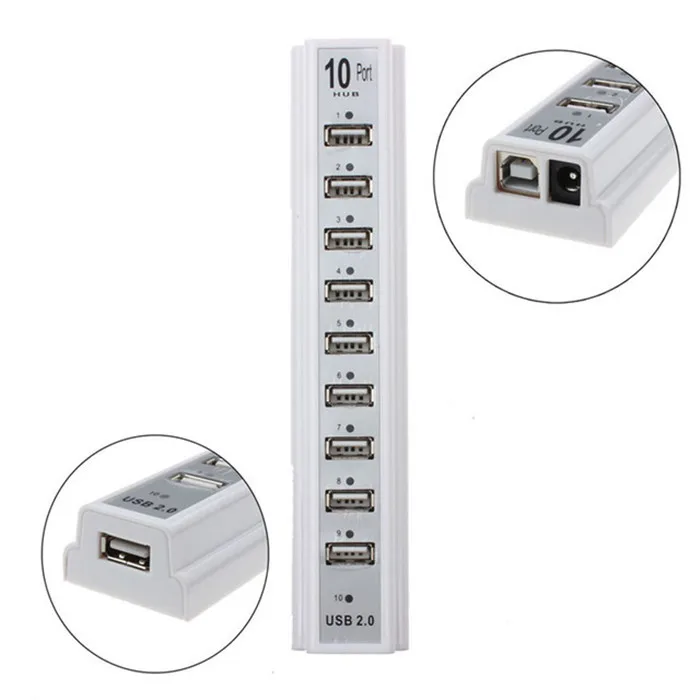 10 ports 2.0 usb port hub