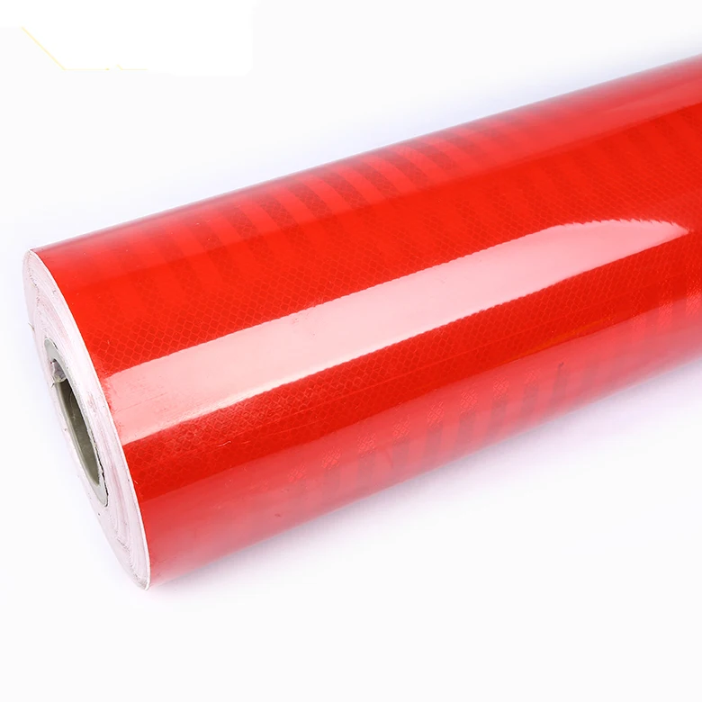 Engineering Grade Stripe Sheeting PVC Reflective Film For Traffic Signs