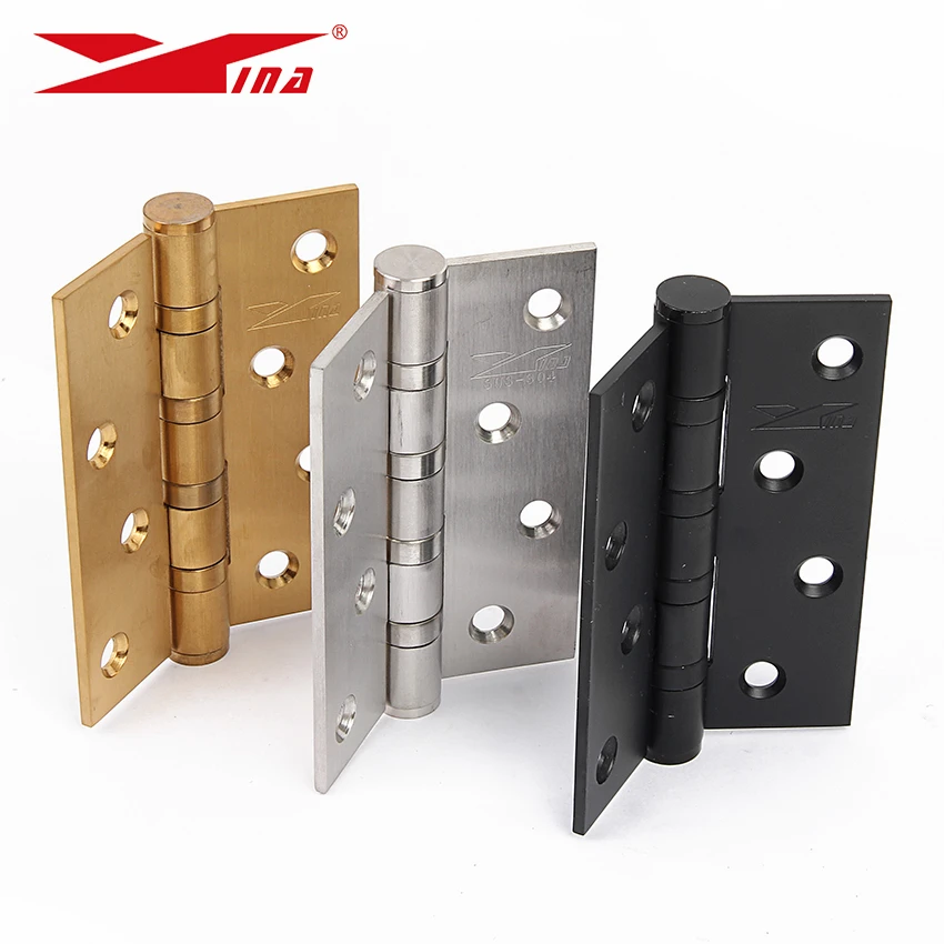 all types hinge bearings with 4 balls hardware for interior doors silver gold black butt stainless steel ball bearing door hinge