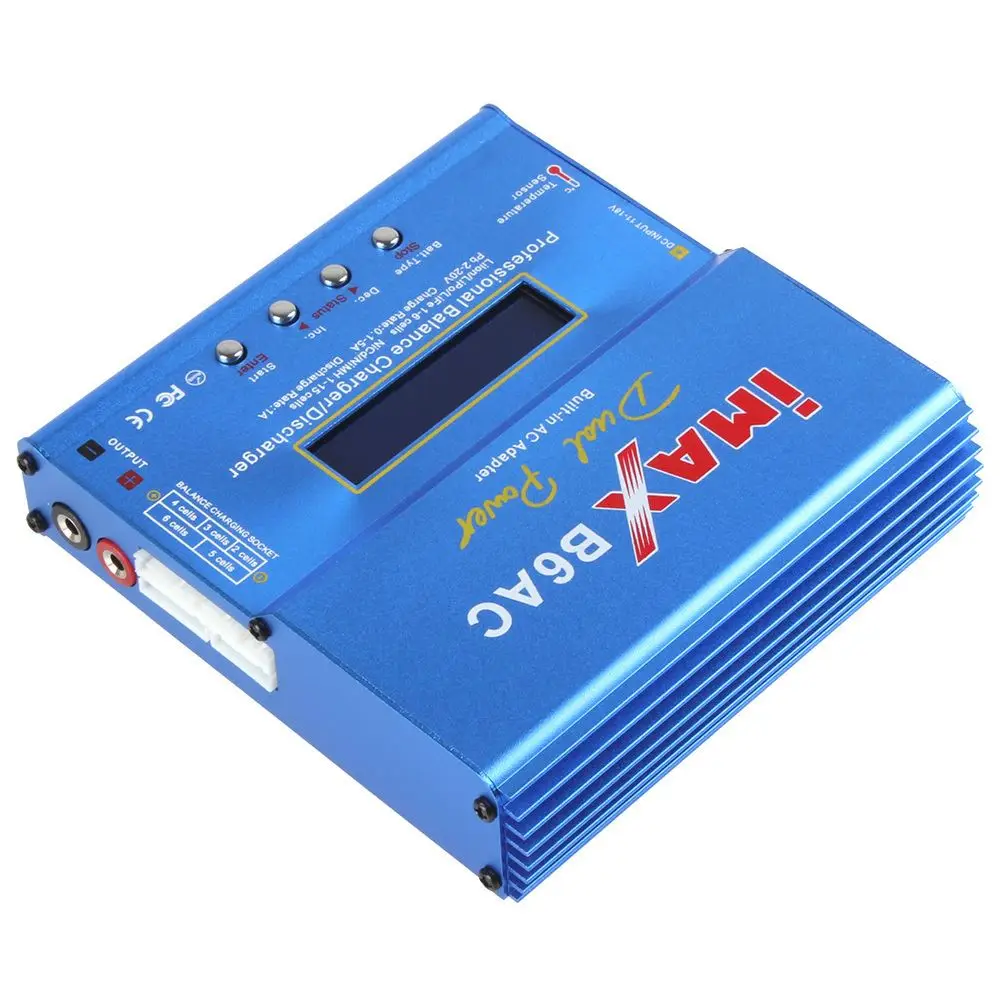 80W IMAX B6AC RC Balance Lipo Battery Charger B6 AC Nimh Nicd lithium Battery Balance Charger Discharger with Digital LCD Screen