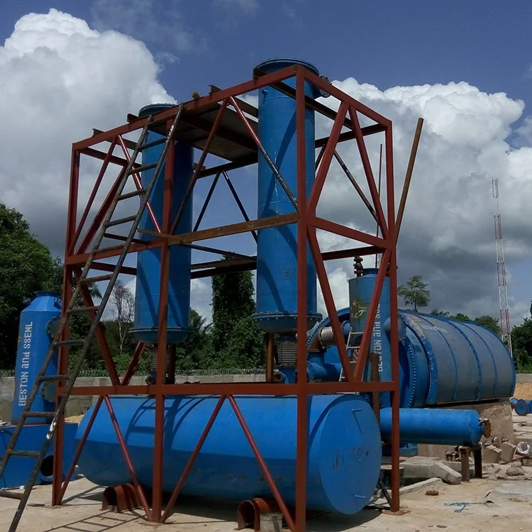 waste tyre and plastic pyrolysis to purifier diesel gas plant