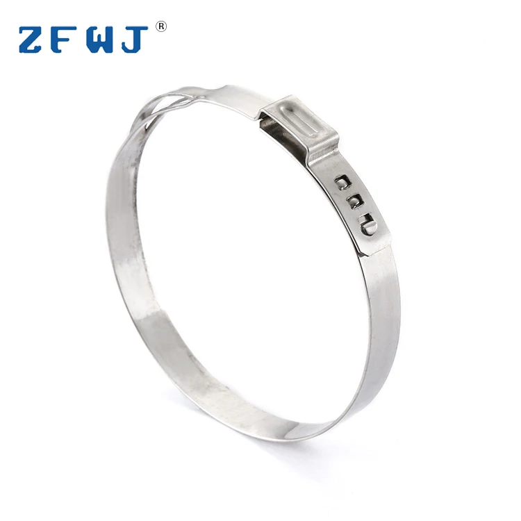 hose clamp , Professional custom 47-50mm type of stainless steel single ear metal hose clamps