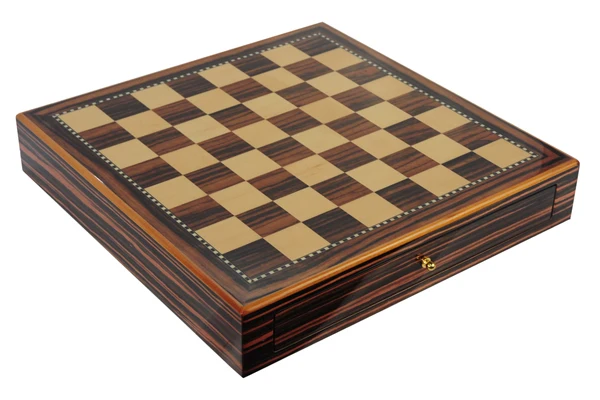 Carbon Fiber Wooden Chessboard Game Set with Drawer