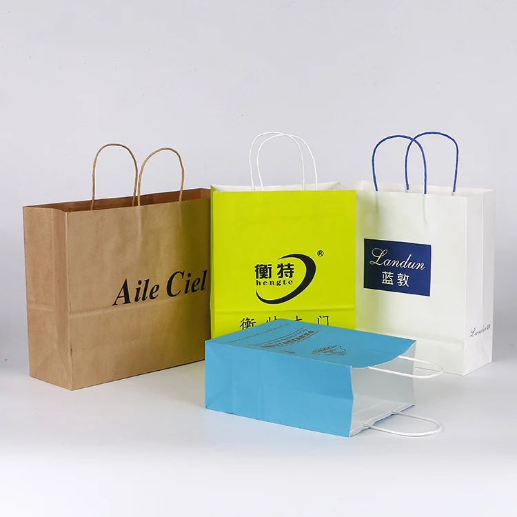 
High quality custom bio-degradable shopping paper bag print for suit 