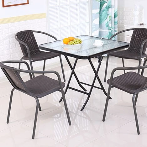 The factory direct supply outdoor plastic lounge rattan chair