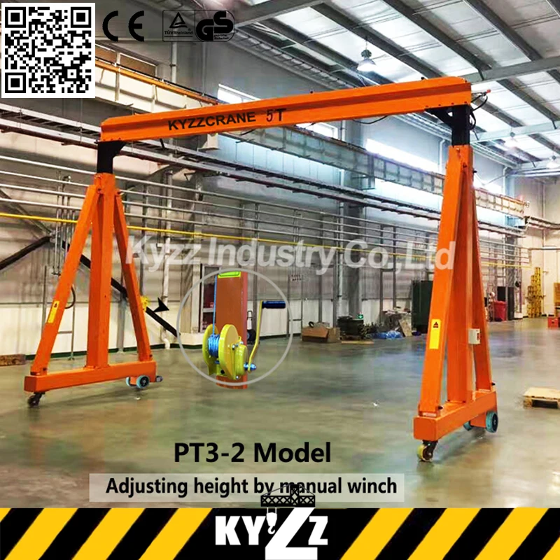 Mini Hoist Lifting Winch Gantry Crane, Portable Gantry Crane China Designed 3 Ton 5 Ton Price For Sale