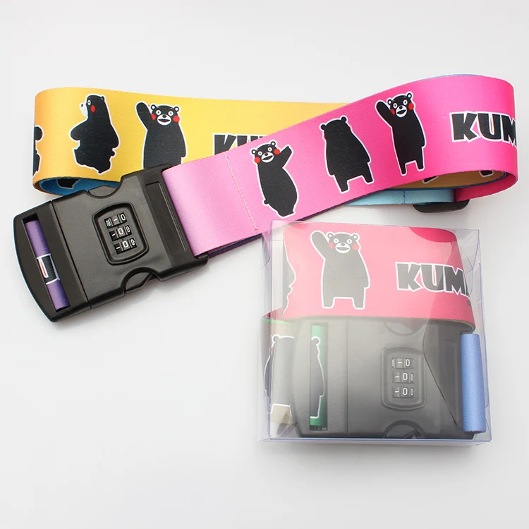 Adjustable Luggage Strap Packing Belt Suitcase Baggage Security Straps with Approved Lock