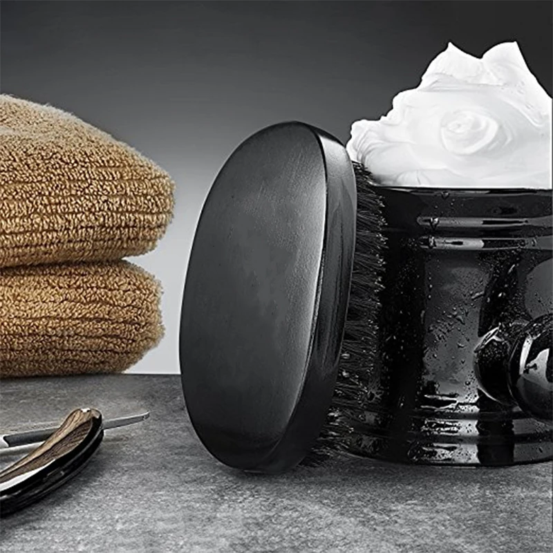 
WB200-600 Beard Brush for Men Made from 100% Pure Wild Boar Hair - Best Wooden Round Hair Comb for Facial Care 