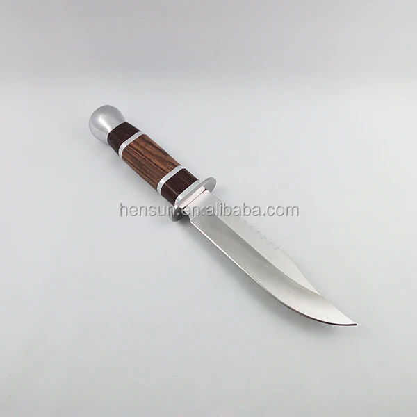 Yangjiang tactical utility camping hunting knife stainless steel wood handle knives