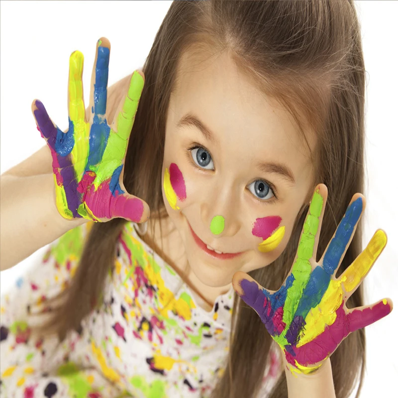 3.52fl oz 4 Colors Water Based Kids Finger Paint