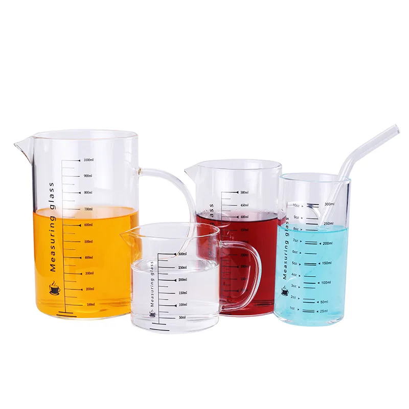 
wholesale 10ml 25ml 50ml 100ml 200ml 250ml 500ml 5000ml Graduated beaker 