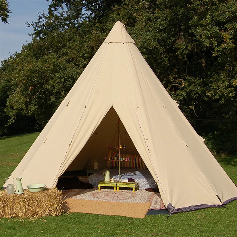 Yellowstone Teepee Tipi Style 5-8 Man Berth Person Camping Festival Wigwam Tent