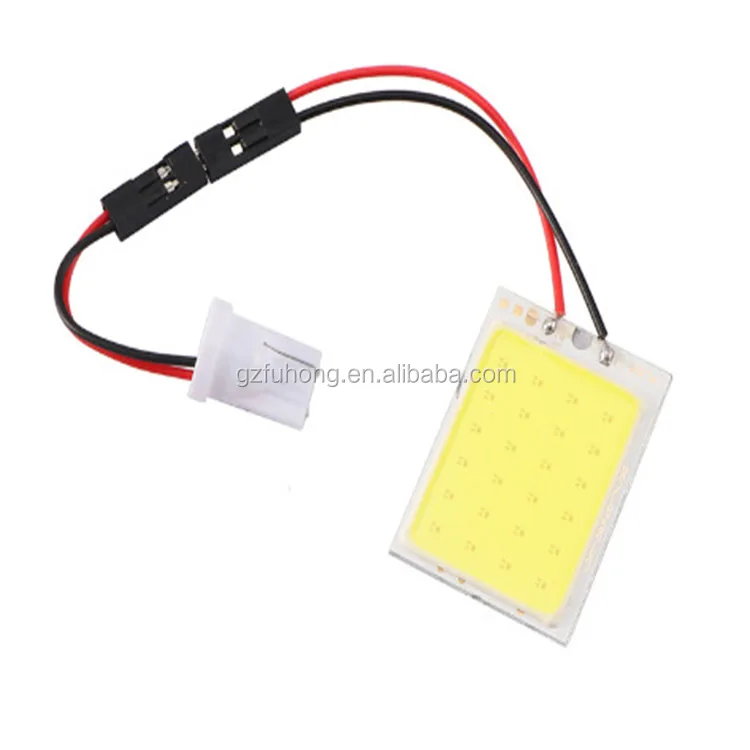 
whole sale 12v cob led car dome light 24 leds Interior lights festoon lamp 