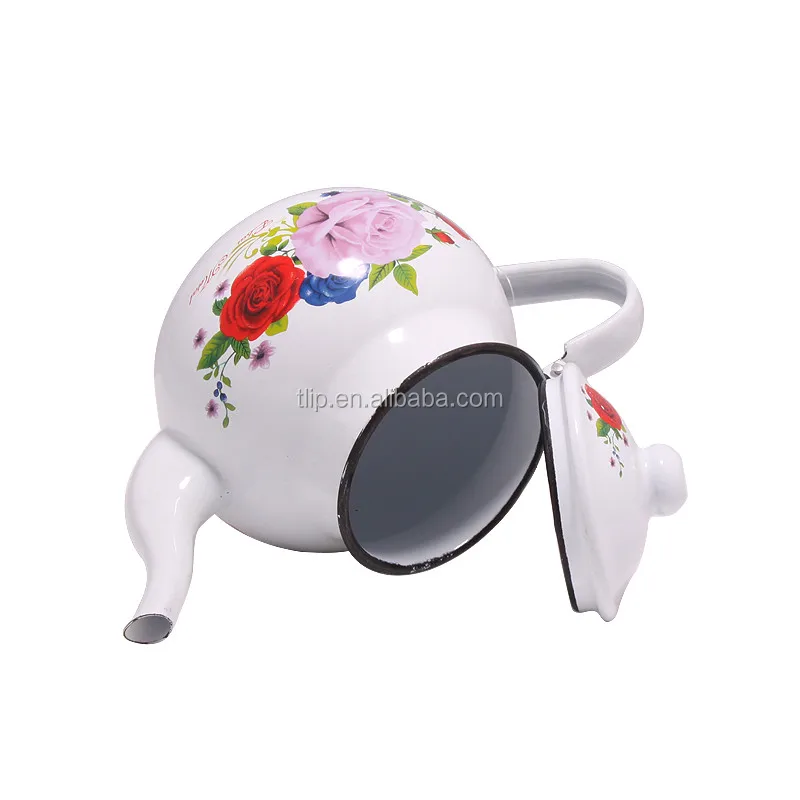 
China manufacturer enamel drinkware round enamel tea pot enamel kettles 