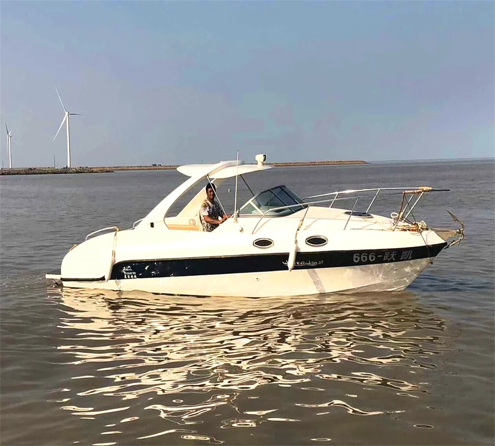 WATERWISH QD 27 CABIN Fiberglass High Speed Yacht Boat